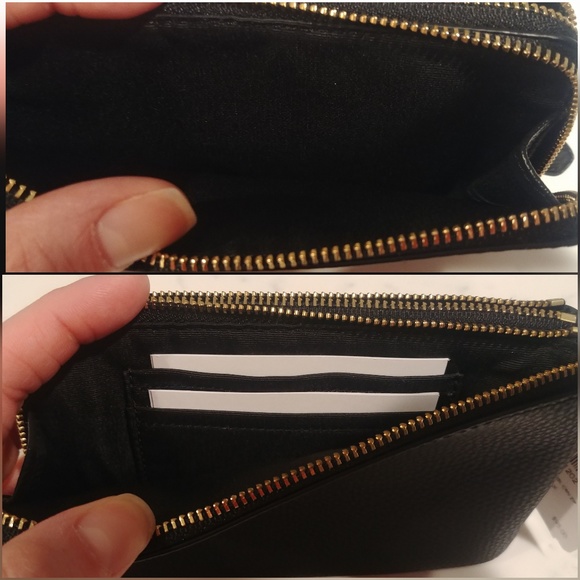 Coach Double Corner Zip F87590 Wristlet , Black - Picture 8 of 8